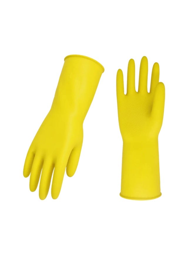 EuroGlove Household Rubber Gloves Pair Yellow Extra Large